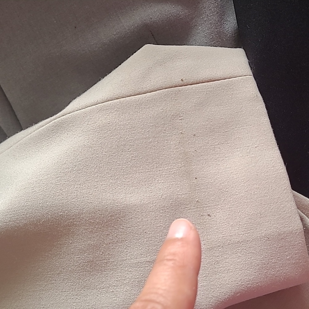 LeSuit Blazer and Skirt tan with navy Blue size 10 - Picture 16 of 16